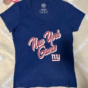 NWOT Blue '47 New York Giants Women's Tee Shirt Size Small